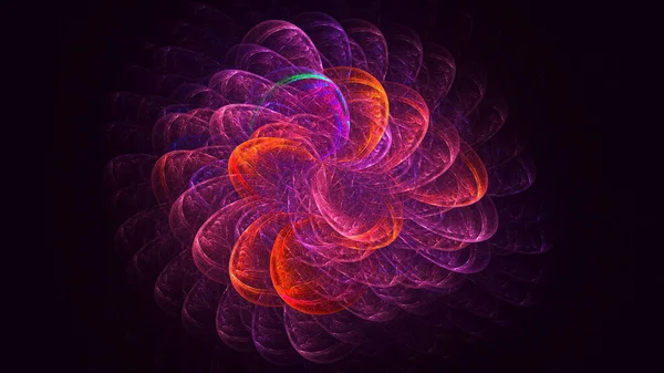 Weergave Abstracte Multicolor Fractal Licht Achtergrond — Stockfoto