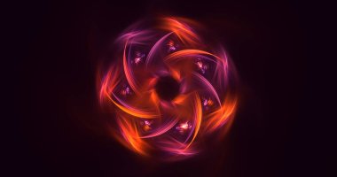 3B soyut yuvarlak ışık arkaplanı oluşturma