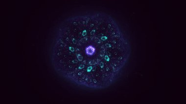 3B soyut yuvarlak ışık arkaplanı oluşturma