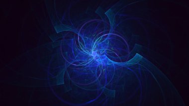 3B soyut renkli fraktal ışık arkaplanı oluşturma