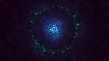 3B soyut yuvarlak ışık arkaplanı oluşturma