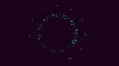 3B soyut yuvarlak ışık arkaplanı oluşturma