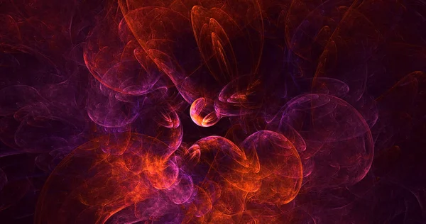 3B soyut renkli fraktal ışık arkaplanı oluşturma