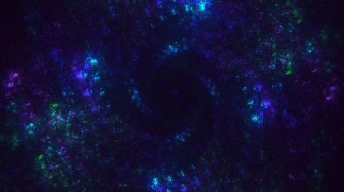 Soyut çok renkli fraktal ışık arkaplanı 3B görüntüleme