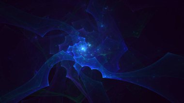 Soyut çok renkli fraktal ışık arkaplanı 3B görüntüleme