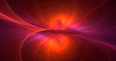 Soyut çok renkli fraktal ışık arkaplanı 3B görüntüleme