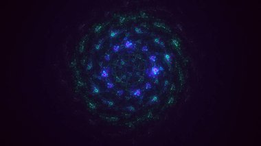 3B soyut yuvarlak ışık arkaplanı oluşturma