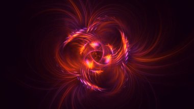 3B soyut yuvarlak ışık arkaplanı oluşturma