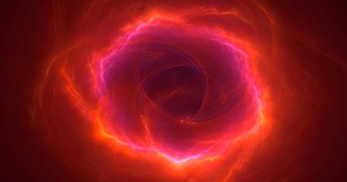 Soyut çok renkli fraktal ışık arkaplanı 3B görüntüleme