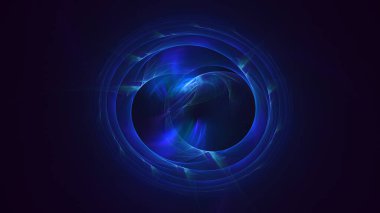 3B soyut yuvarlak ışık arkaplanı oluşturma