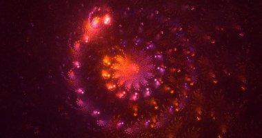 3B soyut yuvarlak ışık arkaplanı oluşturma