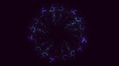 3B soyut yuvarlak ışık arkaplanı oluşturma