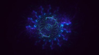 3B soyut yuvarlak ışık arkaplanı oluşturma