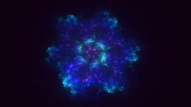 3B soyut yuvarlak ışık arkaplanı oluşturma