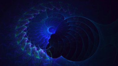 Soyut çok renkli fraktal ışık arkaplanı 3B görüntüleme