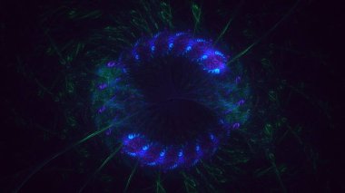 3B soyut yuvarlak ışık arkaplanı oluşturma