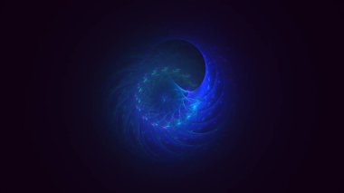 Soyut çok renkli fraktal ışık arkaplanı 3B görüntüleme