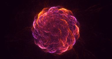 3B soyut yuvarlak ışık arkaplanı oluşturma