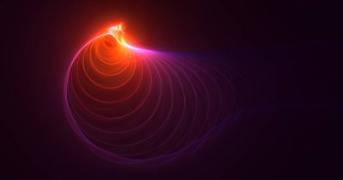 3B soyut renkli fraktal ışık arkaplanı oluşturma