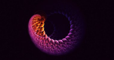 3B soyut yuvarlak ışık arkaplanı oluşturma