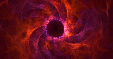 3B soyut renkli fraktal ışık arkaplanı oluşturma