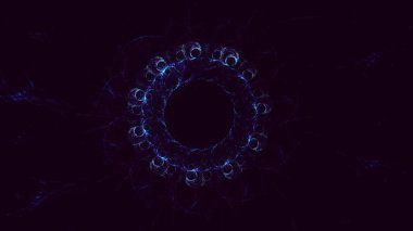 3B soyut yuvarlak ışık arkaplanı oluşturma