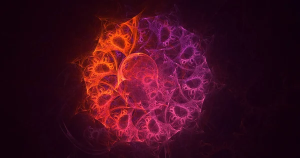 Rendering Abstract Colorful Fractal Light Background — Stock Photo, Image