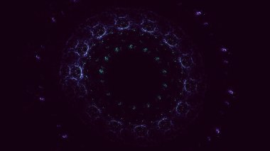 3B soyut yuvarlak ışık arkaplanı oluşturma