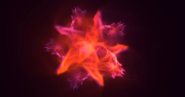 3B soyut renkli fraktal ışık arkaplanı oluşturma