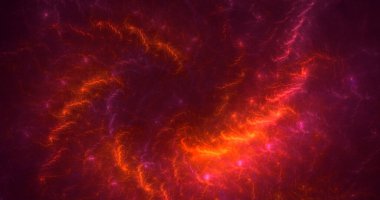 Soyut çok renkli fraktal ışık arkaplanı 3B görüntüleme