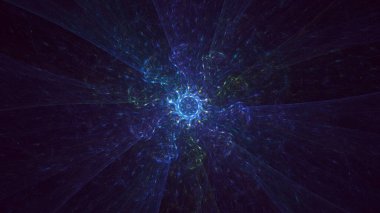 3B soyut yuvarlak ışık arkaplanı oluşturma