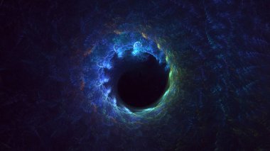 3B soyut yuvarlak ışık arkaplanı oluşturma