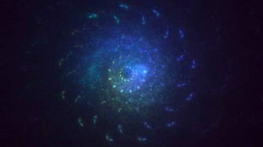 3B soyut yuvarlak ışık arkaplanı oluşturma