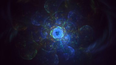 3B soyut yuvarlak ışık arkaplanı oluşturma