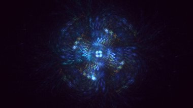 3B soyut yuvarlak ışık arkaplanı oluşturma