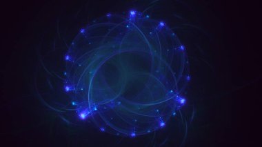 3B soyut yuvarlak ışık arkaplanı oluşturma