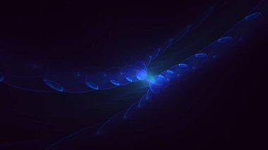 Soyut çok renkli fraktal ışık arkaplanı 3B görüntüleme