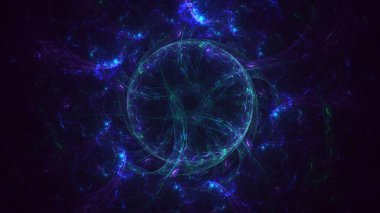 3B soyut yuvarlak ışık arkaplanı oluşturma