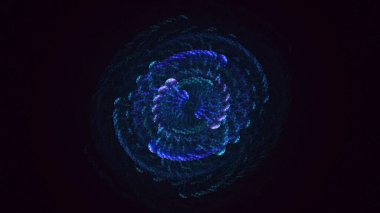 3B soyut yuvarlak ışık arkaplanı oluşturma