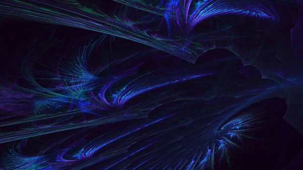 Soyut çok renkli fraktal ışık arkaplanı 3B görüntüleme