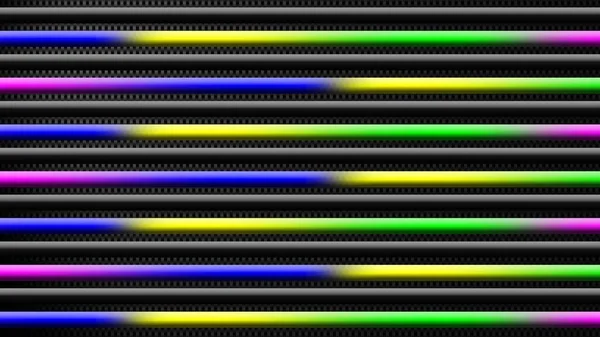 Gekleurde Abstracte Achtergrond Tubes Regenboogkleuren Donkere Achtergrond Illustratie — Stockfoto
