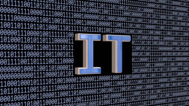 Bilgi ve İnternet Teknolojisi konsepti - 3D illüstrasyon