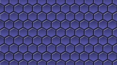 4K içindeki grafik elementlerin soyut hareket arkaplanı - renk değiştiren altıgenlerin mozaiği - sonsuz döngü