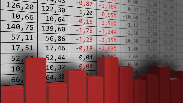 Stock Exchange Quotes Background Stock Market Charts Market Indicators Financial — Stock Photo, Image