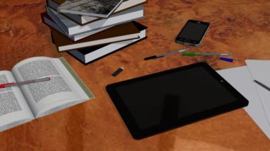 Tablet Pc Pad yeşil ekran reklam sunum 4 için