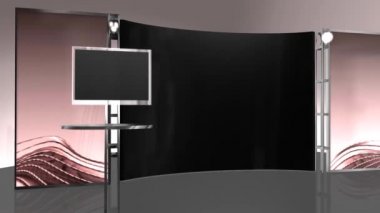 Sanal stüdyo arka plan - yeşil mavi ekran etkisi