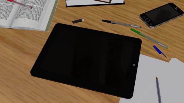 Tablet PC Pad Green Screen für Werbepräsentation 1 — Stockvideo