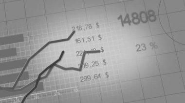 Siyah-beyaz grafik animasyon büyüyen