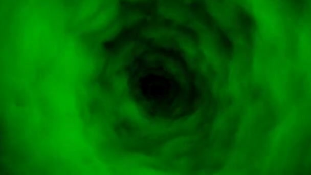 Schermo verde effetto tunnel — Video Stock