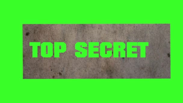 Top Secret sprejem — Stock video